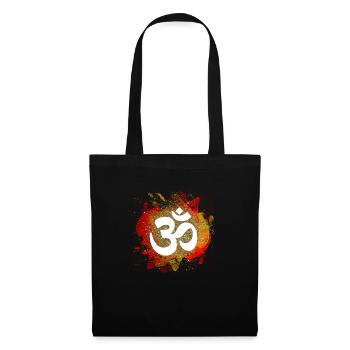 om signe or feu éléments amour mantra - Sac en tissu - noir - Devant
