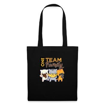 team familie katze bart bachelorette party bester - Stoffbeutel - Schwarz - Vorne