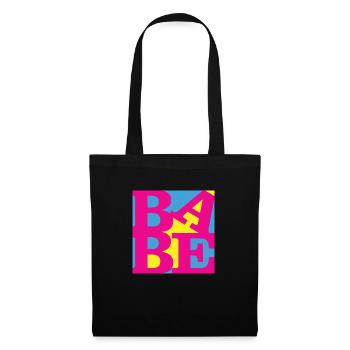 Babe WordPlay art original 8 - Sac en tissu - noir - Devant