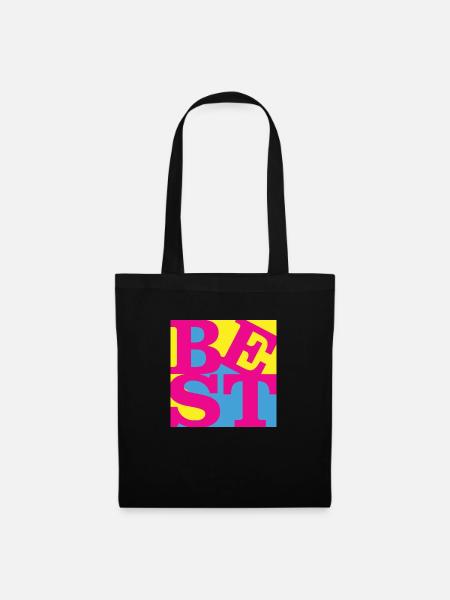 Bestes WordPlay Original Art 7 - Stoffbeutel - Schwarz