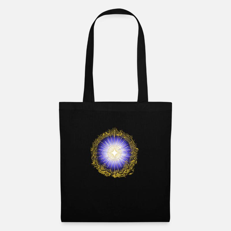 Design mit Auge - Stoffbeutel - Schwarz