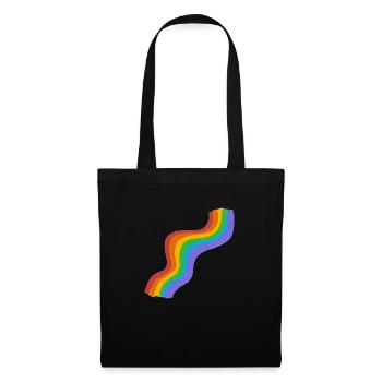 REGENBOGEN - Stoffbeutel - Schwarz - Vorne