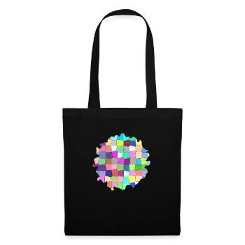 Colorful Geometric Pattern - Tote Bag - black - Front