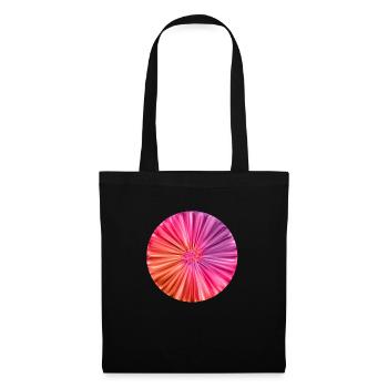 Tie Dye Floral Pattern - Stoffbeutel - Schwarz - Vorne