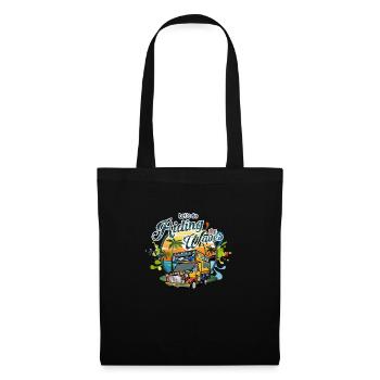 Let's Go Riding The Waves Hippie Camping Design - Tote Bag - black - Front