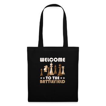 Welcome To The Chess Board Chess Player - Stoffbeutel - Schwarz - Vorne