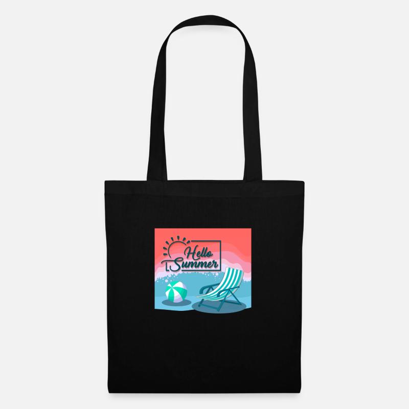 hello summer, hello summer - Tote Bag - black