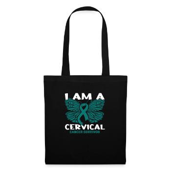 I am a Cervical Cancer Survivor - Tote Bag - black - Front