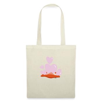 bulles d’amour v4 00 - Sac en tissu - nature - Devant