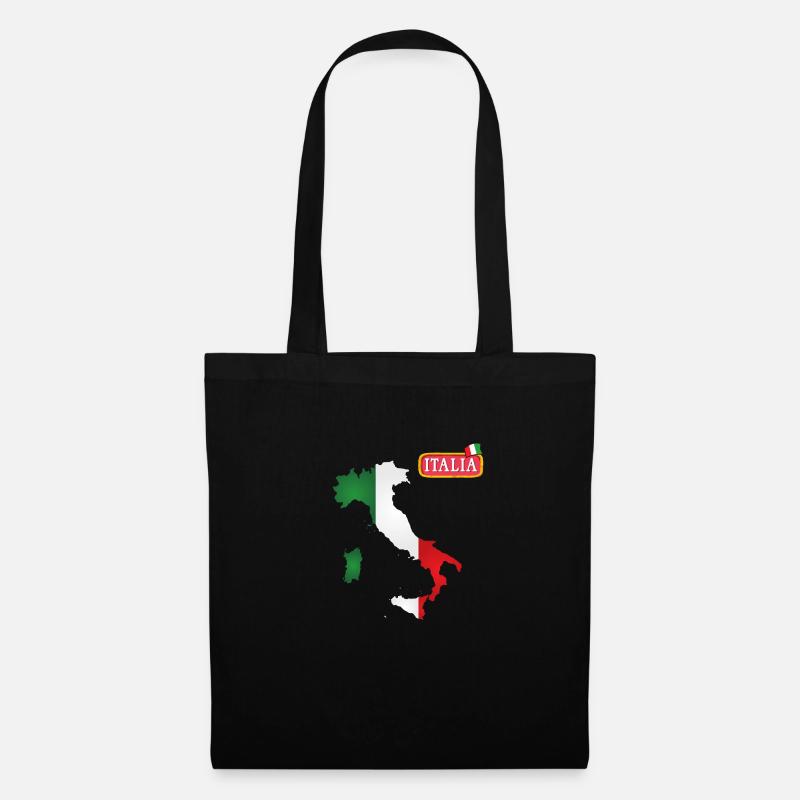 Italia - Stoffbeutel - Schwarz