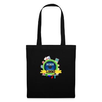 1990 - Sac en tissu - noir - Devant