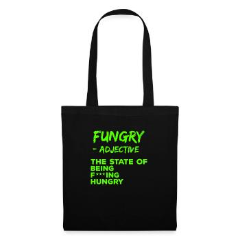 Funny Hungry Definition Fungry Fucking hungry - Tote Bag - black - Front