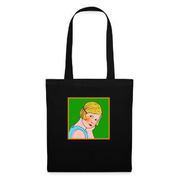 T-shirt vintage 1980 - Sac en tissu - noir - Devant