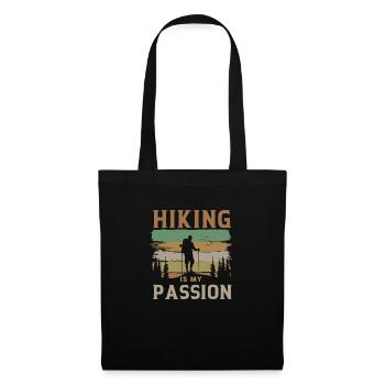 hiking is my passion gift idea Hiking - Tote Bag - black - Front