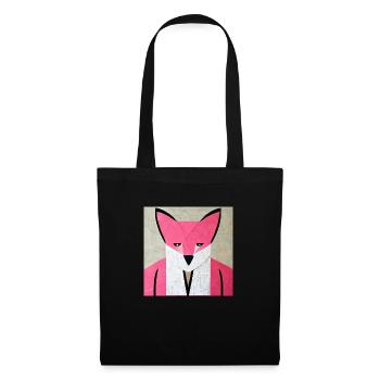 Origamifox - Sac en tissu - noir - Devant