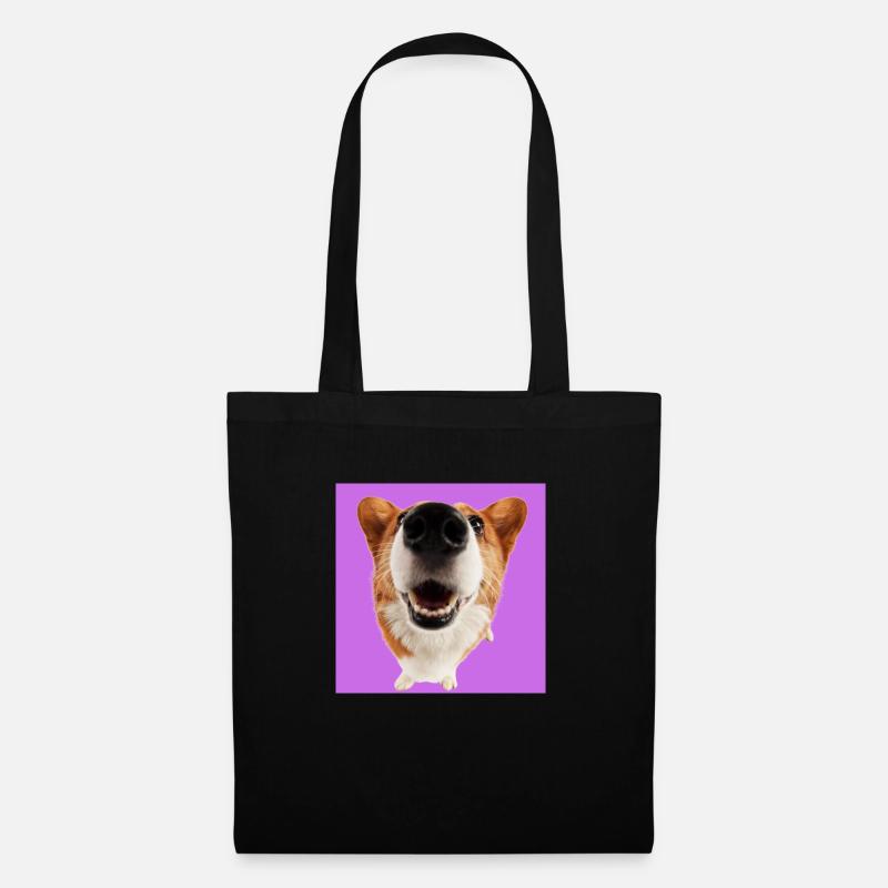 Hund 3 - Stoffbeutel - Schwarz