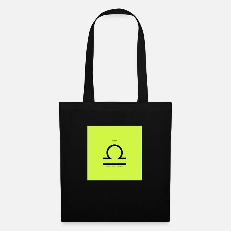 STERNZEICHEN Waage -green- - Stoffbeutel - Schwarz