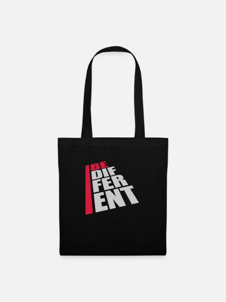 Be different Logo Design - Stoffbeutel - Schwarz