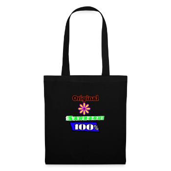 Sahraoui 100x100 - Sac en tissu - noir - Devant
