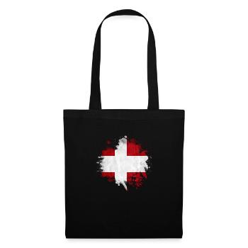 Danemark copenhague drapeau danois scandinavie - Sac en tissu - noir - Devant