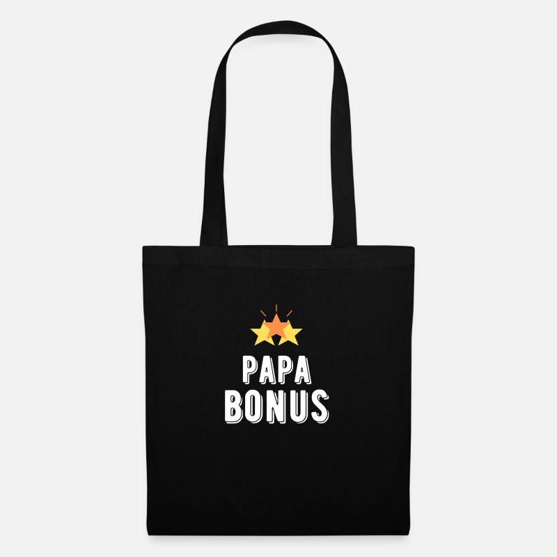 Bonus Papa - Stoffbeutel - Schwarz