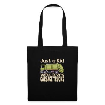 Garbage truck birthday boy - Tote Bag - black - Front