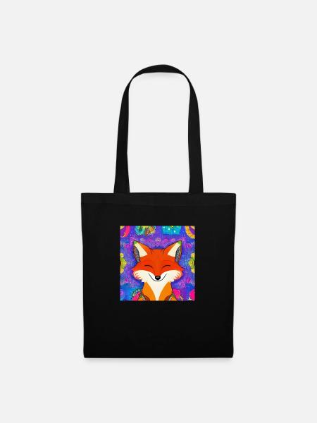 Kleiner Fuchs - Stoffbeutel - Schwarz