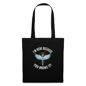 Mécanicien automobile - Sac en tissu - noir - Devant