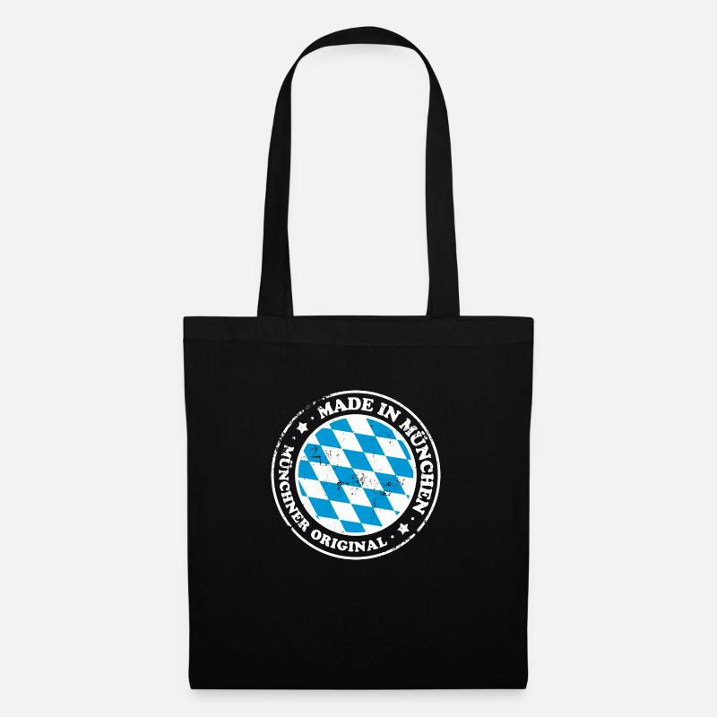 Made in München - Stoffbeutel - Schwarz