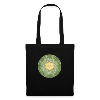 Mandala-Quantum 3 - Stoffbeutel - Schwarz - Vorne