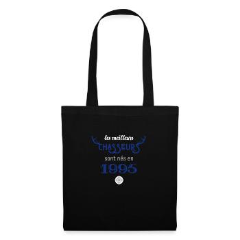 Anniversaire chasseur 1995 - Sac en tissu - noir - Devant