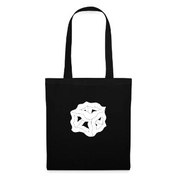 Dream Cube ou Platon Blanc - Sac en tissu - noir - Devant