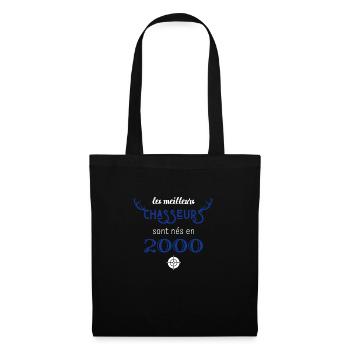 Anniversaire chasseur 2000 - Sac en tissu - noir - Devant