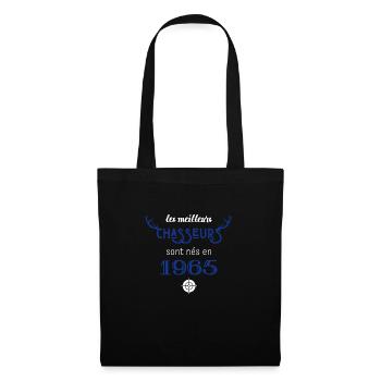 Anniversaire chasseur 1965 - Sac en tissu - noir - Devant