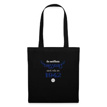 Anniversaire chasseur 1942 - Sac en tissu - noir - Devant