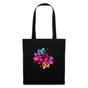 Yoga T-Shirt Om Splash Meditation - Tote Bag - black - Front