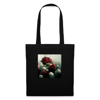 A bouquet of roses - Sac en tissu - noir - Devant