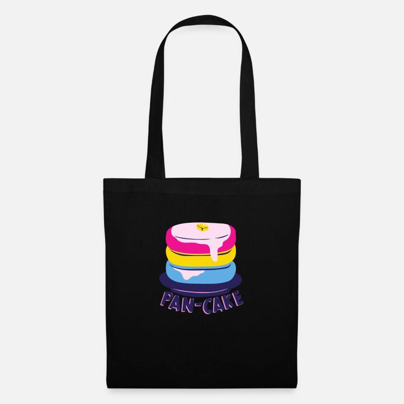 Pansexual Pfanne - Kuchen - Stoffbeutel - Schwarz