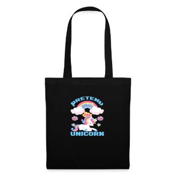 Pretend Im A Unicorn - Sac en tissu - noir - Devant