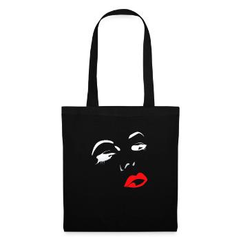 women face face love - Tote Bag - black - Front