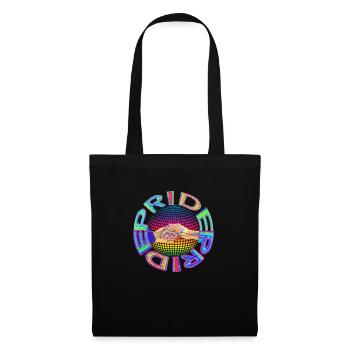 RAINBOW PRIDE - loving hands reaching out - Stoffbeutel - Schwarz - Vorne
