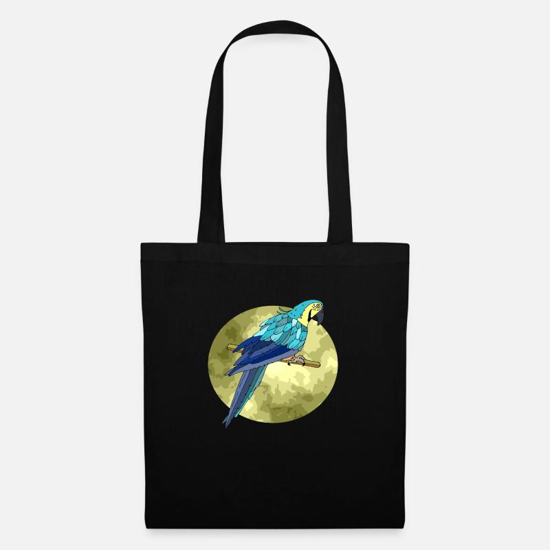 Oiseau - Sac en tissu - noir