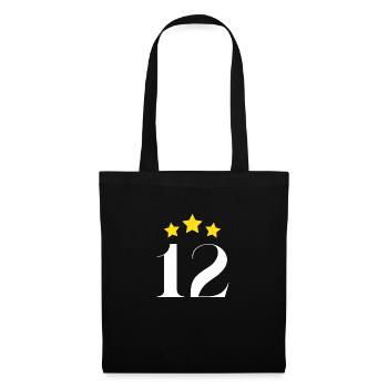 12th anniversary starred - Tote Bag - black - Front