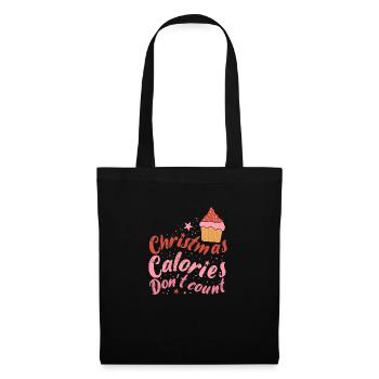 Les calories de Noël ne comptent pas - Sac en tissu - noir - Devant