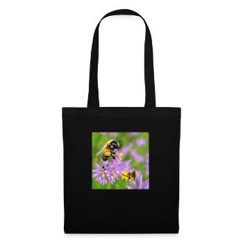 Abeille douce - Sac en tissu - noir - Devant
