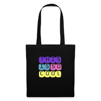 C’est tellement cool - Sac en tissu - noir - Devant