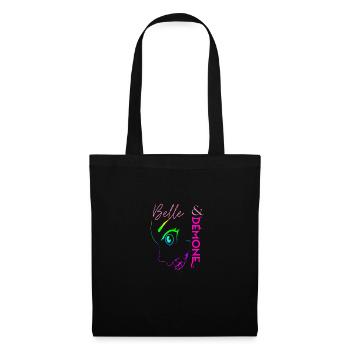 Belle et démone (rainbow style) - Sac en tissu - noir - Devant