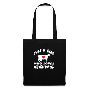 Vaches - Sac en tissu - noir - Devant