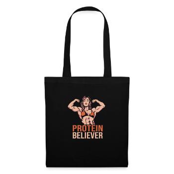 Culturisme - Sac en tissu - noir - Devant