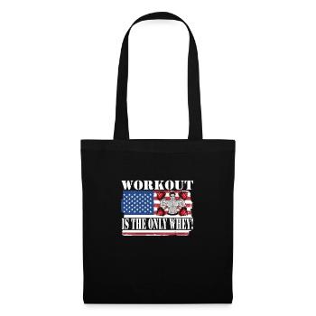 Culturisme - Sac en tissu - noir - Devant